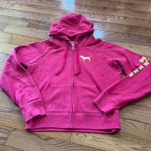 Pink Zip up Hoodie